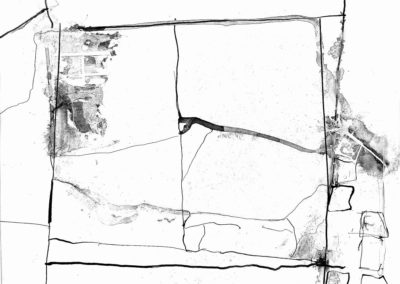 Pflastersteine 9 - Tusche auf Bristol, 50 x 60 cm, i. R.